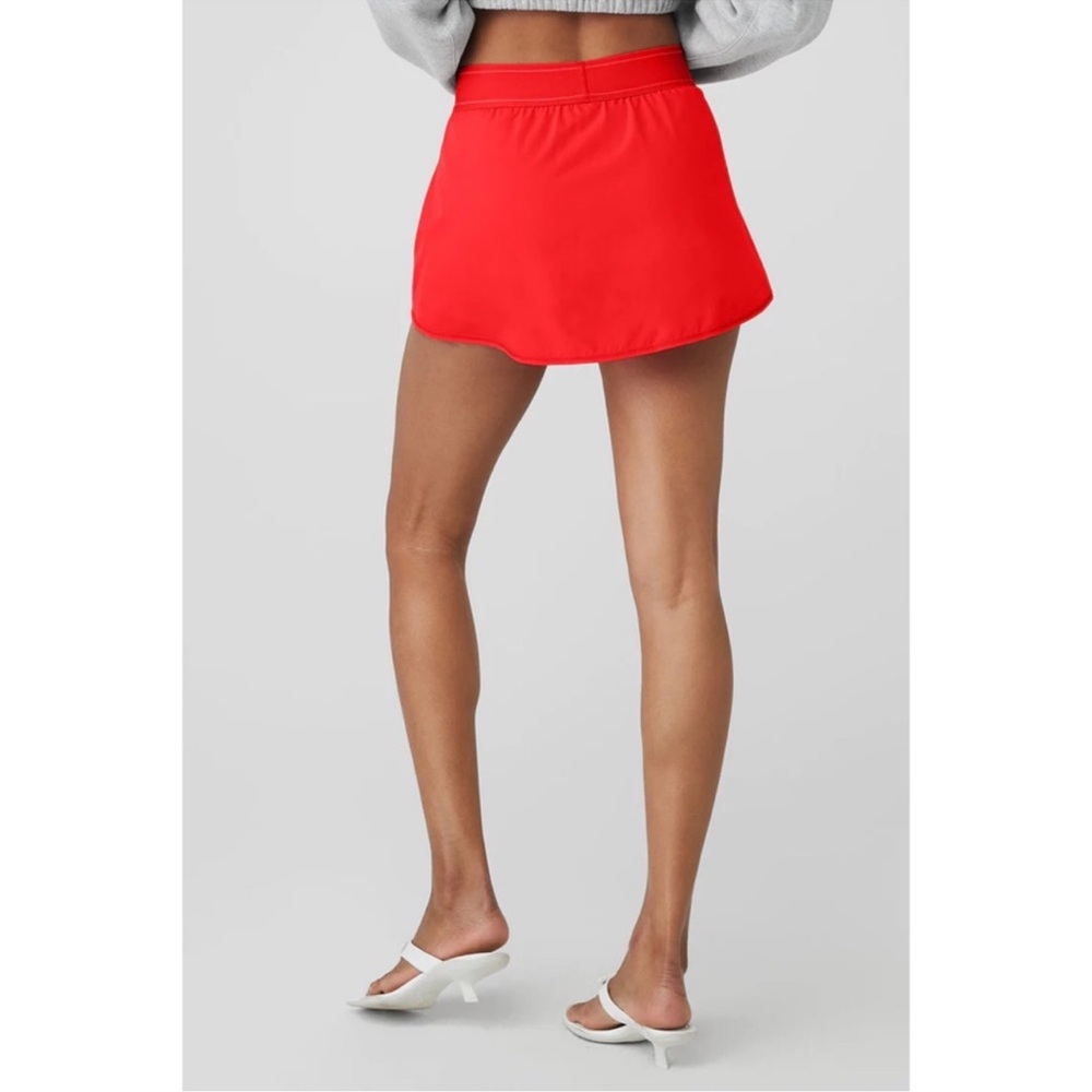 ALO Yoga Match Point Tennis Skirt in Red Hot Summer Limited Edition Size M - Picture 7 of 11